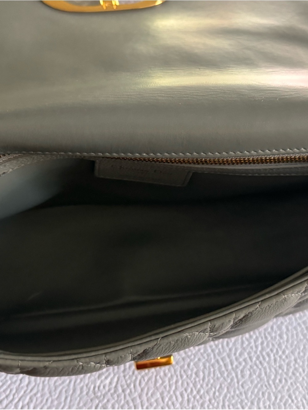 FIRM PRICE Dior Caro Medium - Stone Grey - Picture 8 of 10